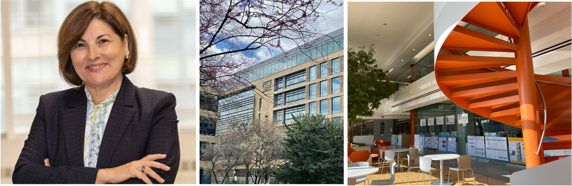 Dr. Sepulveda and the building where her lab is located