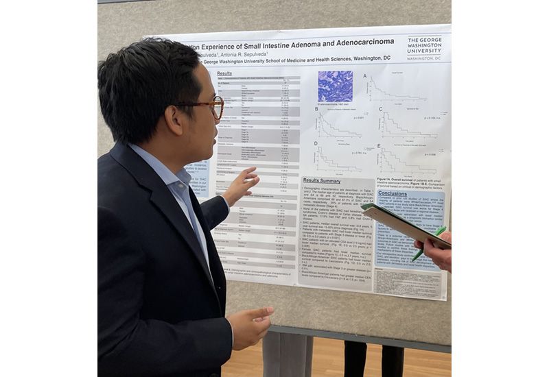 Tristan presents at GW SMHS research Showcase